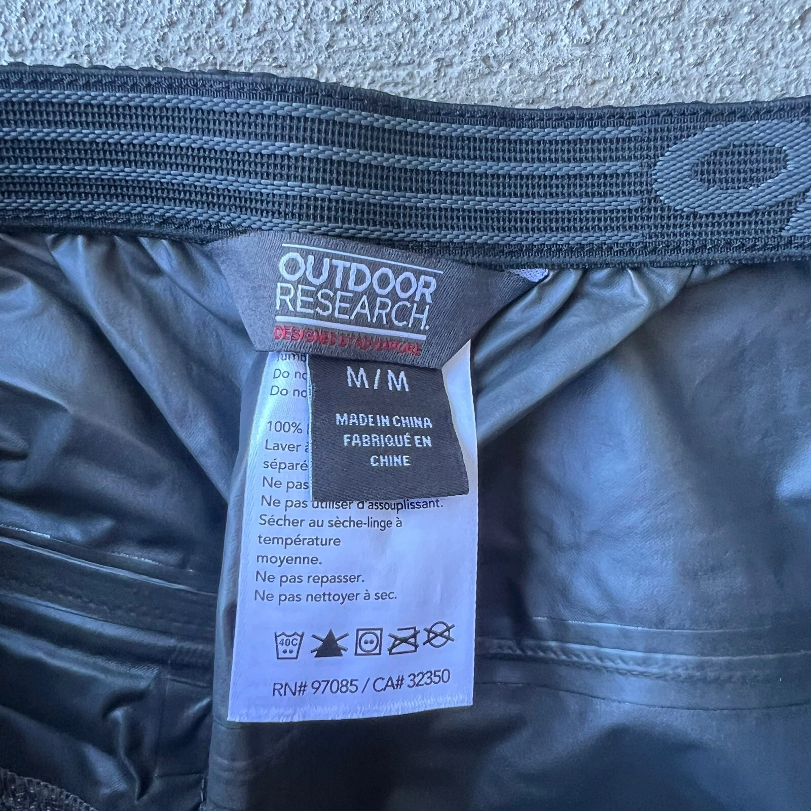outdoor-research goretex zip b2 pants