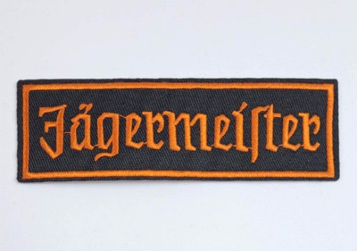 Jägermeister USA Racing Patch Bügelflicken gestickter Aufnäher 12 x 4 cm