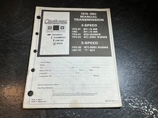 1976-82 Gm Saginaw M20 Borg Warner M21 M75 Muncie Manual Transmission Parts List