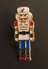 Domino's Pizza Enamel Hat Pin CHRISTMAS NUTCRACKER 