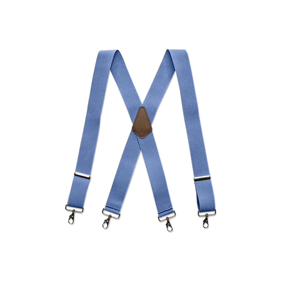 Tirantes para hombre - Lazo para cinturón, varios colores, estilo X, broches de presión cromados, hechos en EE. UU. Foto 2 de 4