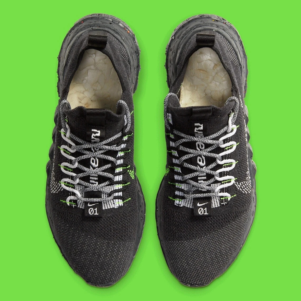 Nike Space Hippie 01 Black Volt RARE Men's Size 4.5