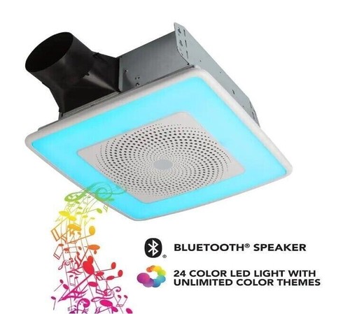Exhaust Fan With Light Bathroom And Bluetooth Speaker Shelly