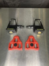 Exustar Pedals E-PR70 Black And Gold Fits Peloton Road Hybrid Durable Strong