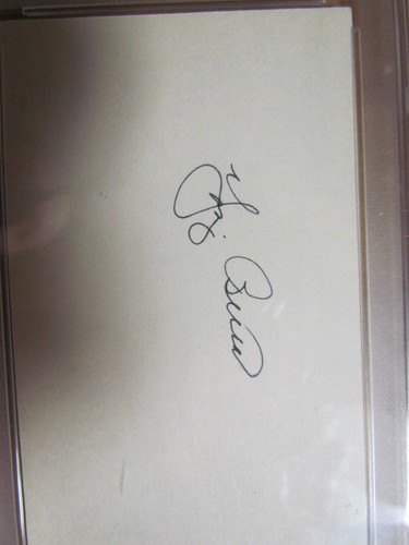 Yogi Berra signed index card PSA Certified Encapsulated 2 - Picture 2 of 4