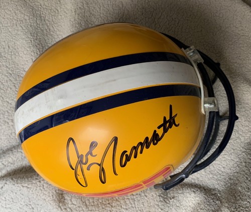 JOE NAMATH SIGNED RIDDELL HELMET NFL SUPER BOWL XXXIII 1999 ESPN AUTOGRAPH MIAMI - Picture 3 of 12
