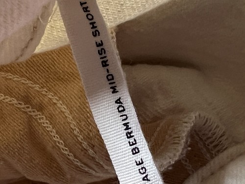 Rag & Bone Cut Off Shorts Mid Rise Vintage Bermuda Cream White Size 29 Frayed - Picture 7 of 10