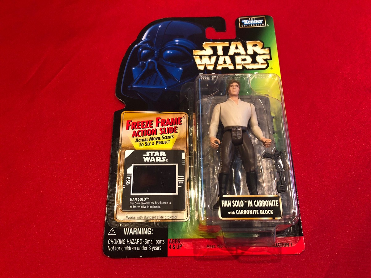 STAR WARS HAN SOLO IN CARBONITE W/ CARBONITE BLOCK THE POWER OF