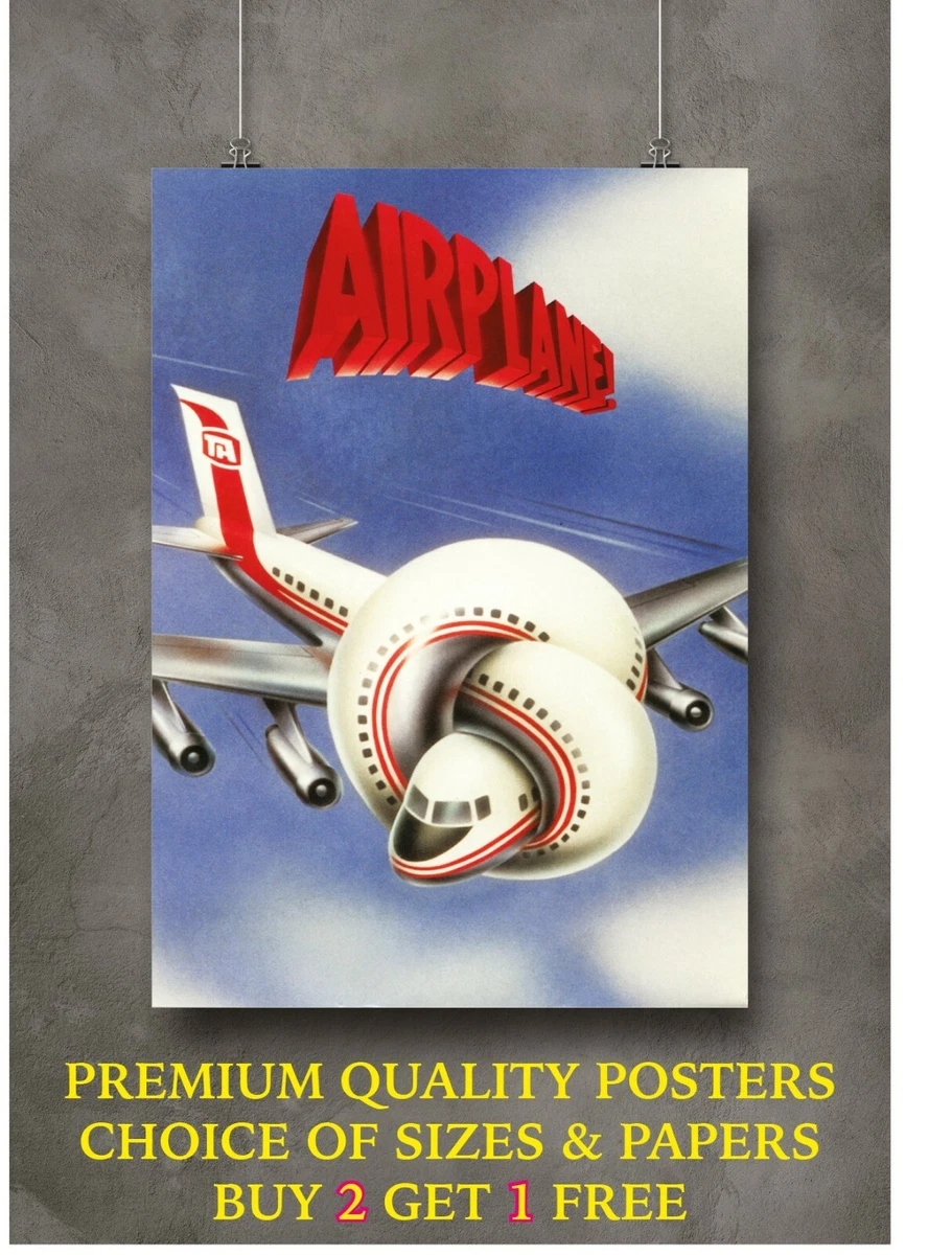 Airplane Classic Movie Large Poster Art Print Gift A0 A1 A2 A3 A4