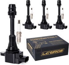 Set of 4 Ignition Coil Pack and Spark Plugs Fits for 2.5 L4 Nissan Altima Sentra