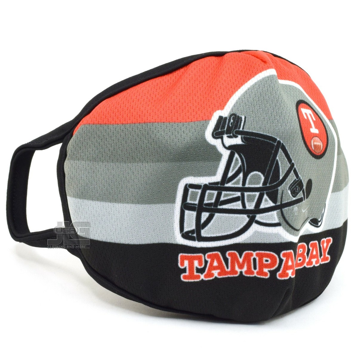 cloth mask for football helmet 2 Pack Tampa Bay Fashion Cloth Face Mask Red Black Football team color  Helmet
