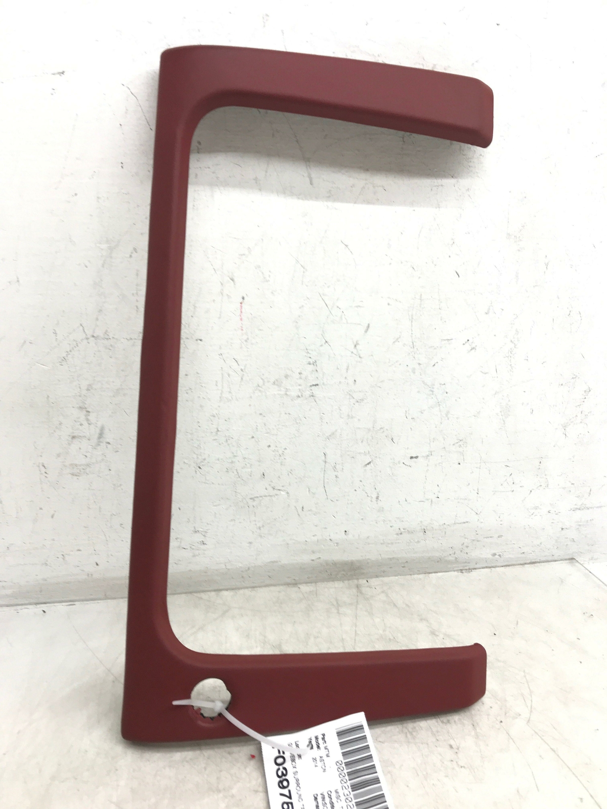 ASTON MARTIN RAPIDE GLOVEBOX SURROUND TRIM PANEL RED LEATHER AD43-C043K92-AAW