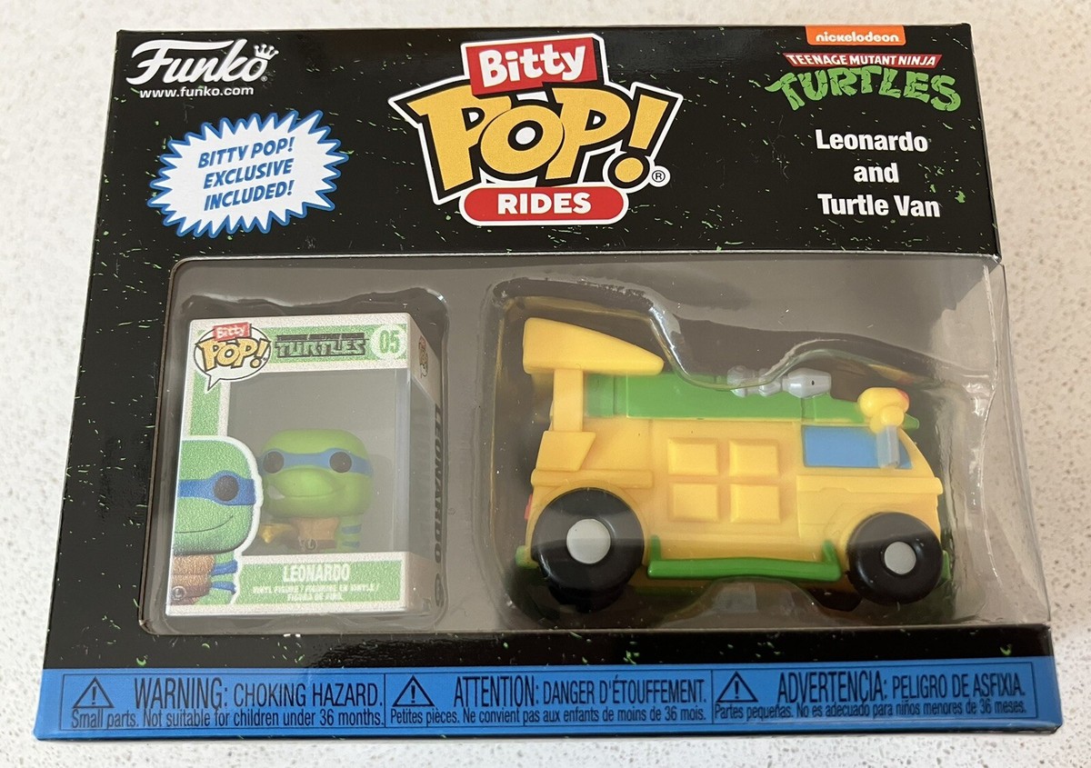 Figurine Funko Bitty Pop Ride Teenage Mutant Ninja Turtles Leonardo With Van