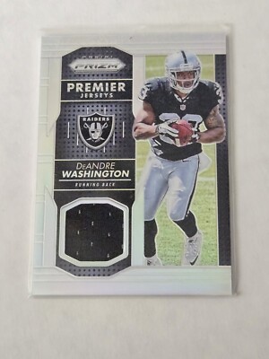 2016 Panini Prizm DeAndre Washington Silver Prizm Patch Premier Jerseys PPJ-DW
