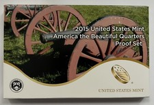 2015-S U.S. Mint America the Beautiful Quarters Proof Set (OGP & COA)