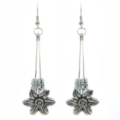 Boucles d'Oreilles Ethniques en Argent pour Femme, Bijoux Indiens Jhumka, Style Bohème, Rétro, Pompon, Cloche Tibétaine, Oorbellen  36