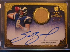 2010 Topps Five Star Sam Bradford RC Auto Jersey Patch #/40 Los Angeles Rams