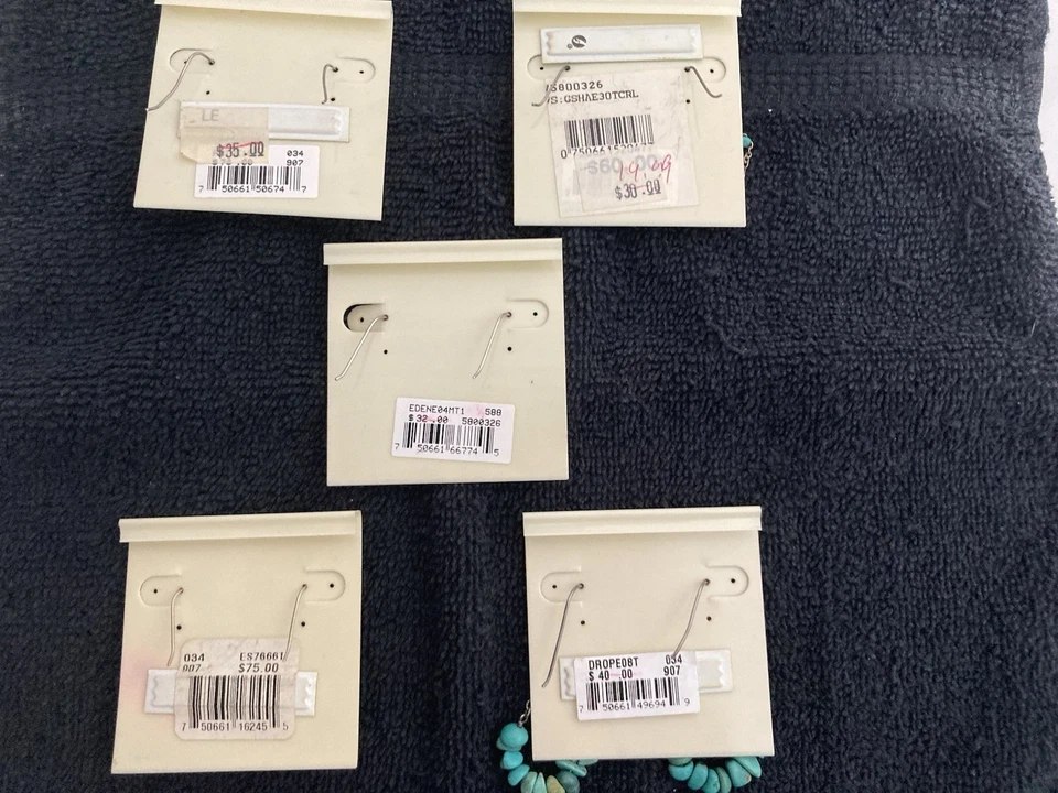 Lot of 5. BARSE. Sterling Silver. Assorted Drop Earrings - Image 2 of 4