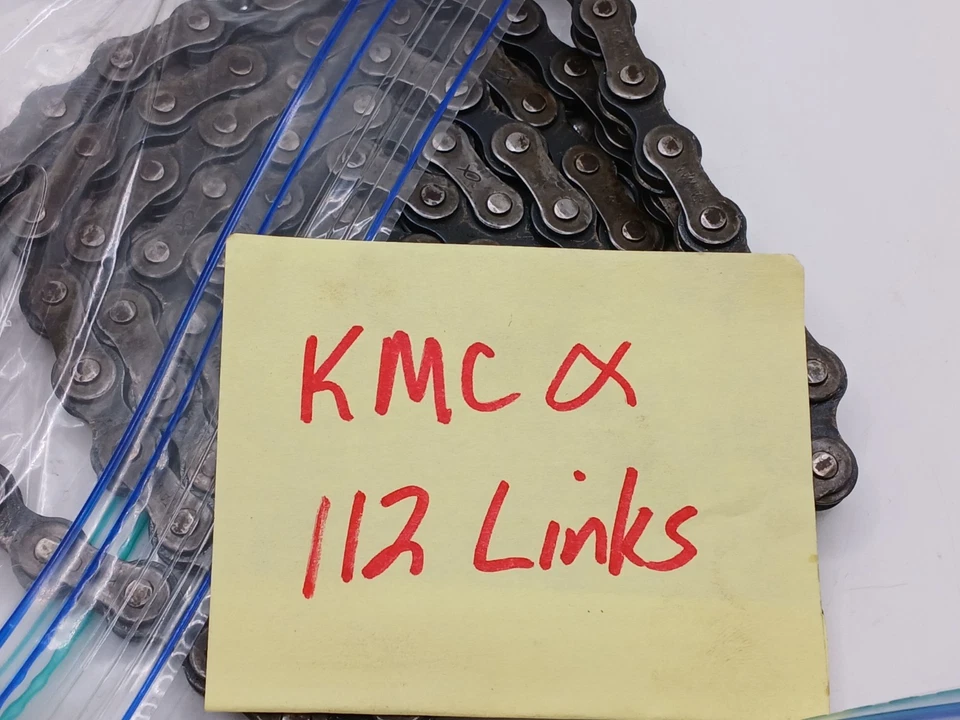 Lote De 5 Cadenas De Bicicleta KMC De Colección/Eslabones De Cadena Algunos Eslabones Maestros Incluidos Lote #1 Foto 2 de 4