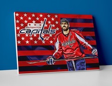Alex Ovechkin Poster or Canvas- Alex Ovechkin Capitals Hockey Wall Art