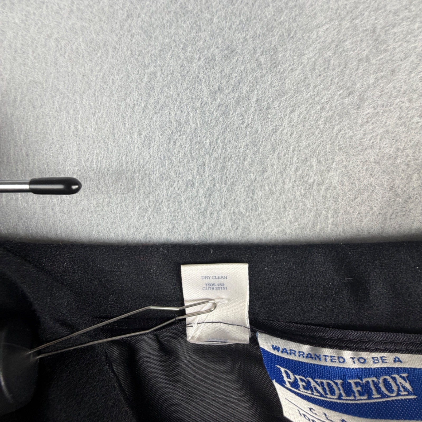 Pendleton Classic 100% Wool Lined Black Skirt 14 … - image 5