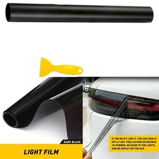 72 Gloss Dark Black Smoke Headlight Taillight Fog Light Tint Film Vinyl New Usa