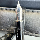 Bid (MB)Meisterstück Black Fountain Pen Silver Cap Guilloche Pattern Rare — photo 6