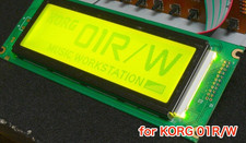 Korg 01R/W Yellow Green LED Backlight LCD Dis...