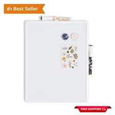 11 x 14 Modern Magnetic Dry Erase Board in Fall Floral - Includes Accessories