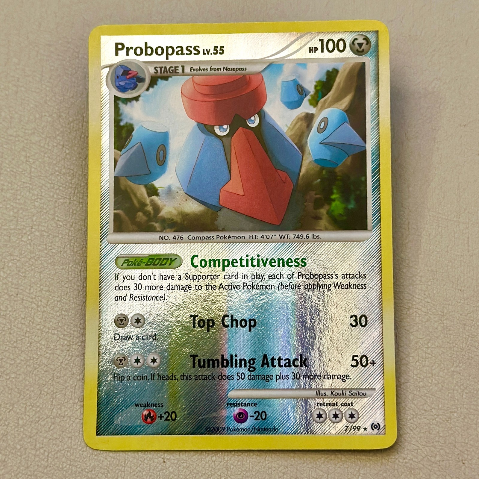 Pokémon TCG Probopass Arceus 7/99 Reverse Holo Rare NM