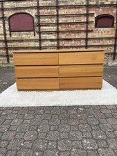 IKEA MALM 6 Drawer Chest of Drawers Brown 160cm Wide Delivery Available