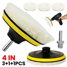 Car Polisher Gross Wool Wheel Mop Polishing Pads For Drill Buffer Waxing Kit