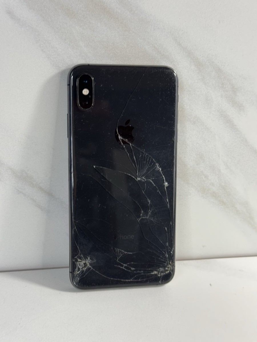 CRACKED FRONT/BACK Apple iPhone XS Max - 64GB - AT&T | eBay