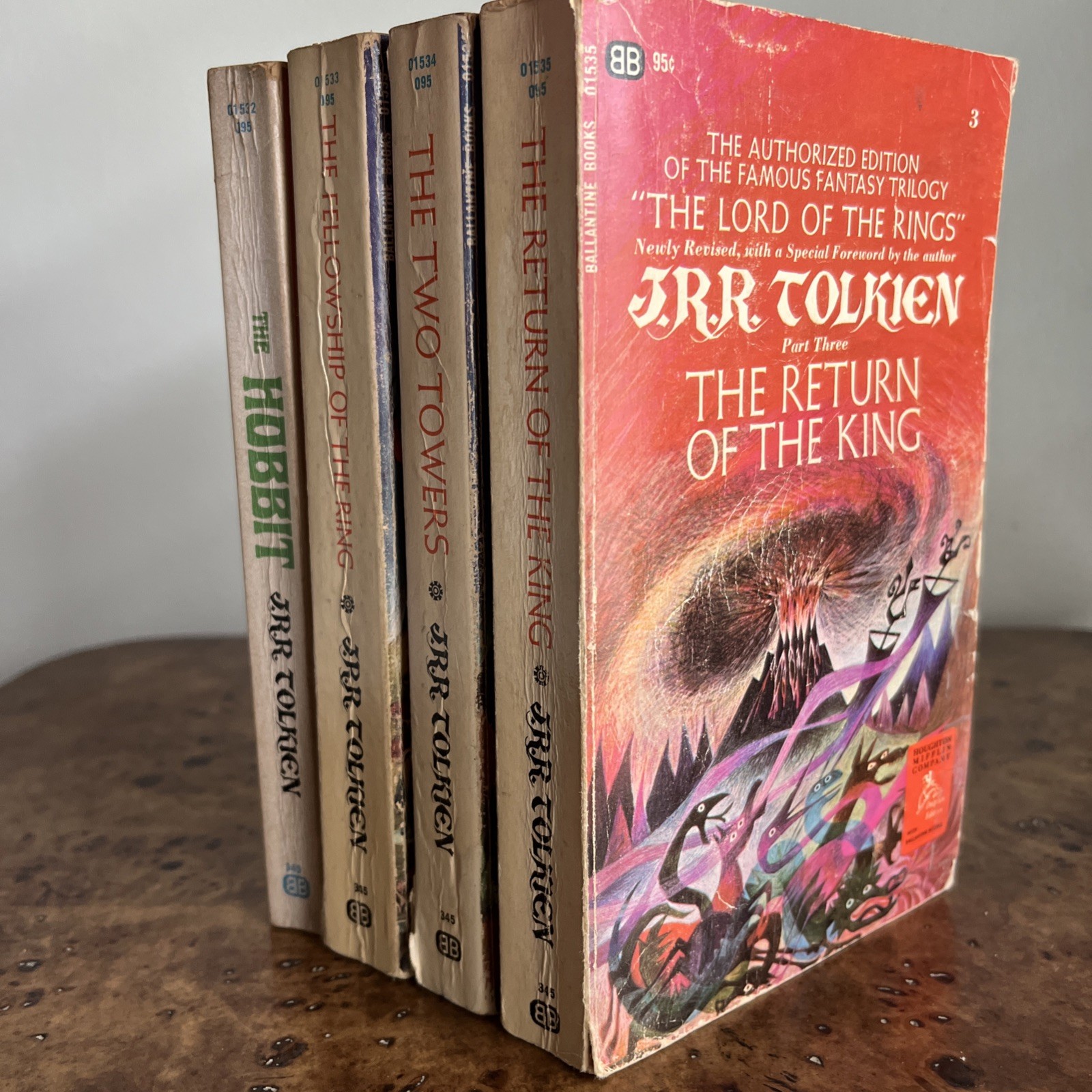 Lord of the Rings & The Hobbit JRR Tolkien 1971 Vintage Ballantine Paperback