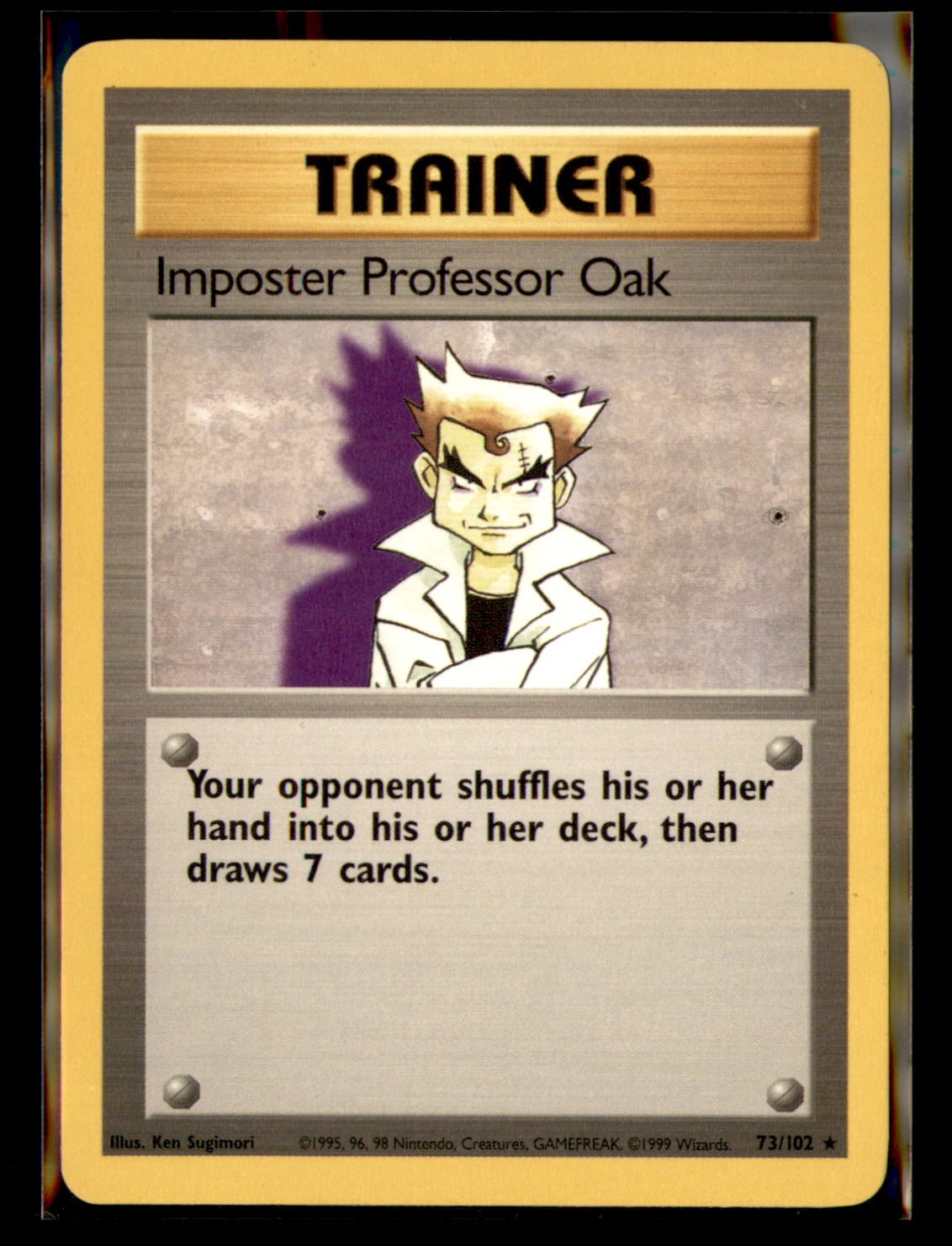 Imposter Professor Oak Base Set 073/102 Rare NM