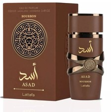 Asad Bourbon 100ml EDP by Lattafa Perfumes Long Lasting Arabian Men Fragrance