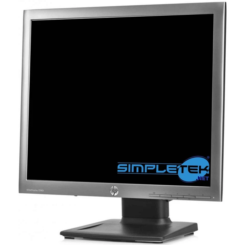HP EliteDisplay E190i Monitor 19 Zoll 5:4 VGA DVI DP USB VESA Silber IPS LCD - Bild 2 von 4
