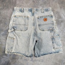 2000s Carhartt Denim Carpenter Painter Shorts Waist34xInseam  Vintage Workwear