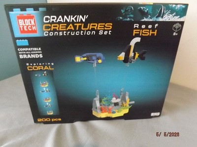 Block Tech Crankin' Creatures Reef Fish 200 Piece Block Set NEW