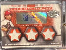 Topps 2007 Triple Threads Tyler Johnson Rising Star Auto Relic /100 #176
