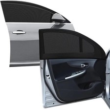 2pcs Car Front Window Sunshade, Breathable Mesh Car Window Screen Streched up...