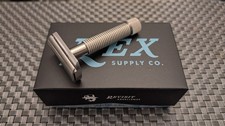 Rex Envoy Stainless Steel Safety Razor, MINT! FREE SHIPPING!
