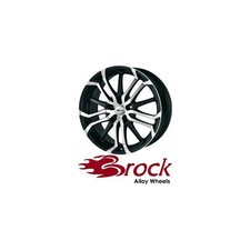 4x Brock B26 8X18 5/112 ET30 Schwarz-matt Front-poliert 4x Brock B26 8X18 5/112 ET30 Schwarz-matt Front-poliert