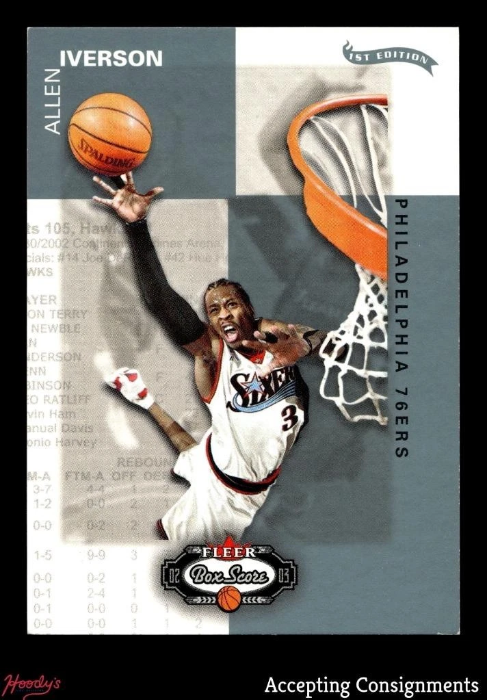 Fleer Allen Iverson Basketball 2002-03 Season Sports Trading Cards