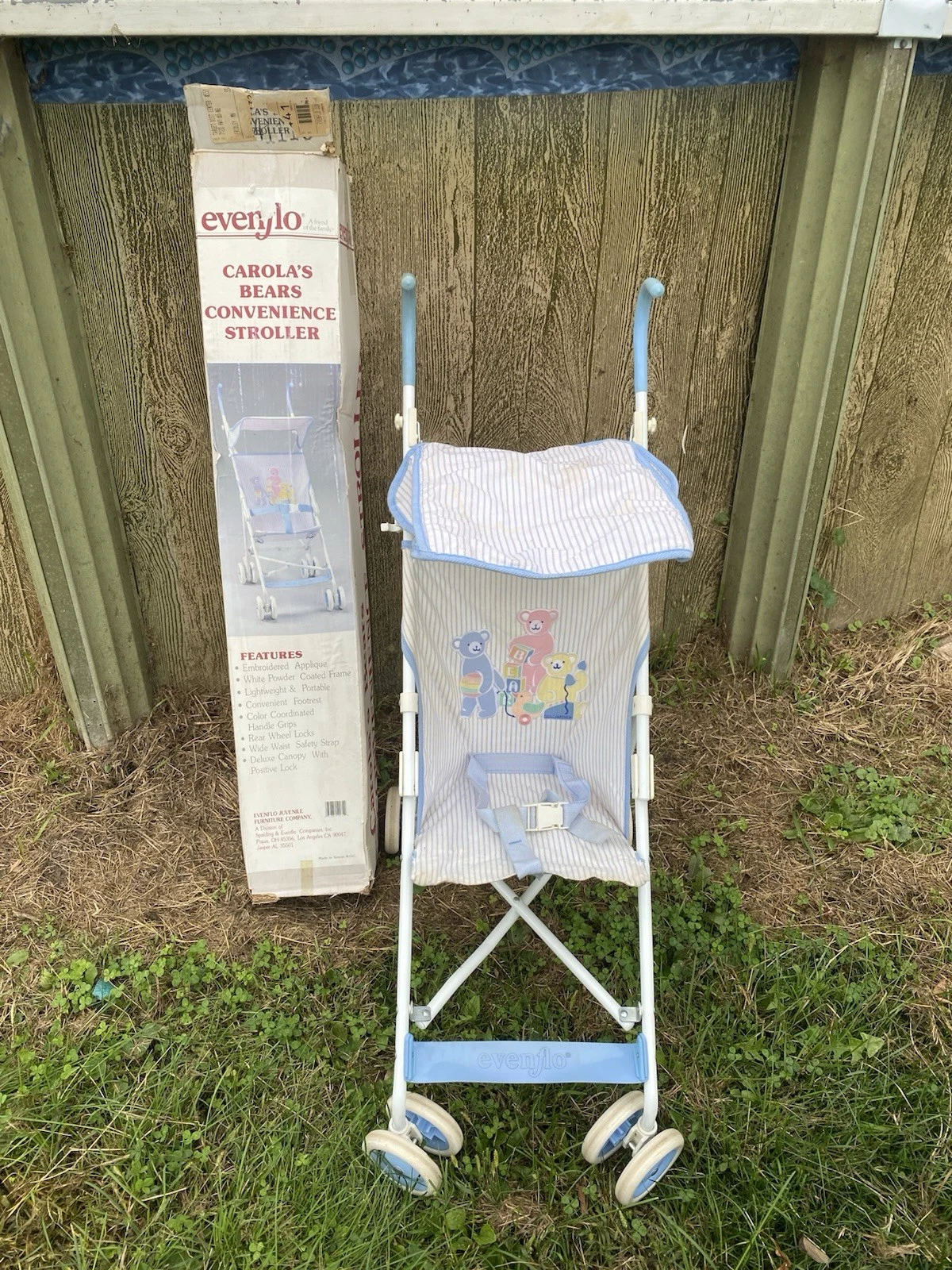 VINTAGE 90S FOLDABLE BABY TODDLER Umbrella STROLLER W/CANOPY And Box
Opens in a new window or tab