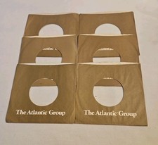 45 RPM 7" RECORD SLEEVES CO. SLEEVE 6 PACK SEE PHOTOS Atlantic Group SLV327