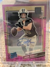 2023 Panini Clearly Donruss - Jake Haener #63 Purple Autographs /175 (AU, RC)