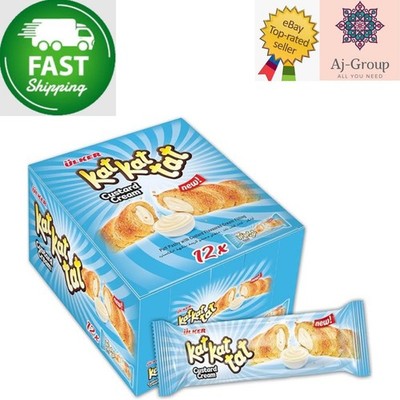 12 Pcs X Kat Kat Tat Puff Pastry with Custard Cream  FAST SHIPPING 
