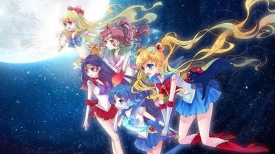 Anime sailor mars mercury moon venus jupiter brunette Custom Gaming Mat Desk