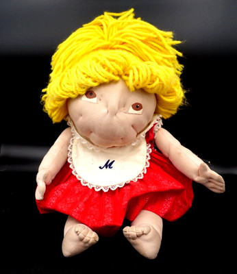 Vintage Cabbage Patch Blond Haired Girl  With MADE WITH LOVE MAMA CLOTH